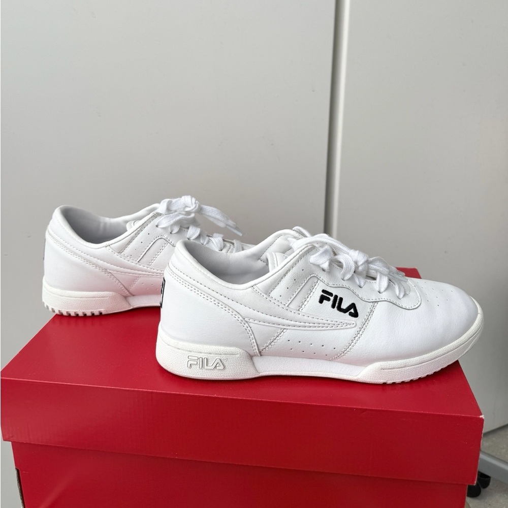 FILA Original Fitness White Leather Sneaker / FILA Leather Shoes